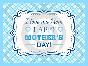 Happy Mothers day. Typography letter font type