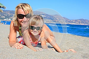 Happy mum with a daughter