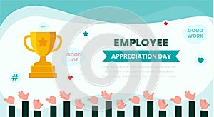 Happy National Employee Appreciation Day background. photo