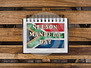 Happy Nelson Mandela Day. Beautiful greeting card