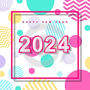 Happy new yaer full color 2024