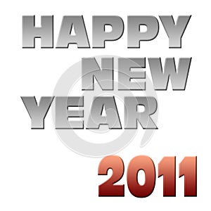 Happy new year 2011 label