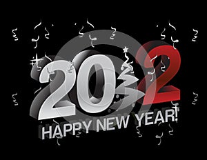 Happy new year 2012 tree sign