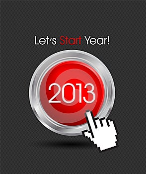 Happy New Year 2013 Button