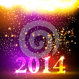 Happy new year 2013 colorful celebration vector de