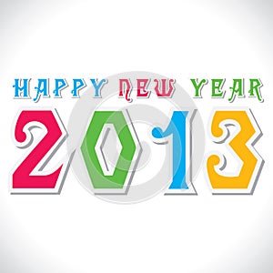 Happy new year 2013 creative design