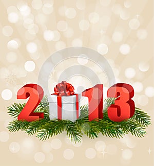 Happy new year 2013! New year design template