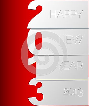 Happy New Year 2013 vector card