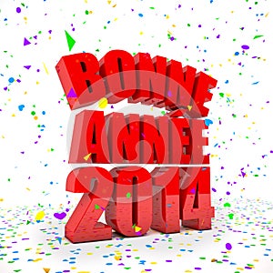 Happy New year 2014 in french languages