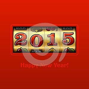 Happy New Year 2015 card