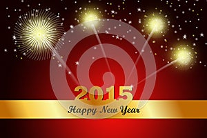 Happy New Year 2015 celebration concept