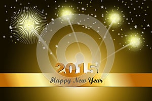 Happy New Year 2015 celebration concept