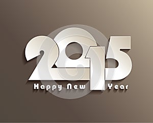 Happy new year 2015 creative greeting card