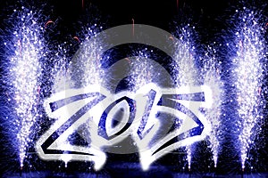 Happy New Year 2015 fireworks