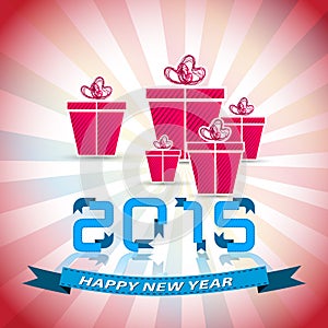 Happy New Year 2015 funny background