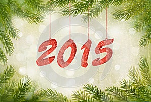 Happy new year 2015! New year design template