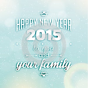 Happy New Year 2015 Season Greetings