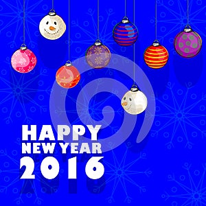 Happy New Year 2016 celebration background