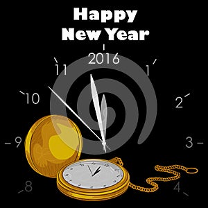 Happy New Year 2016 celebration background