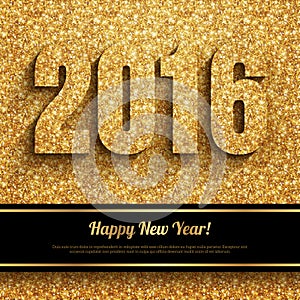 Happy New Year 2016 Greeting Card