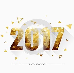 Happy new year 2017 Gold
