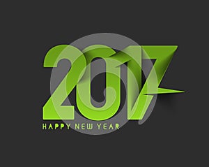 Happy new year 2017 Text Design