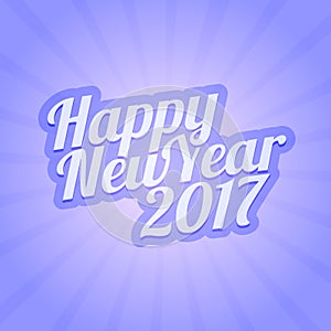 Happy New Year 2017 vector illustration