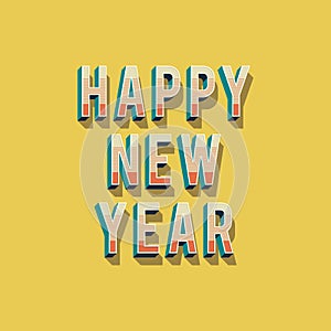 Happy New Year 2018 greeting card background