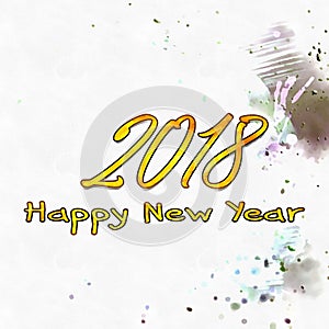 Happy New Year 2018 Numbers Of Years