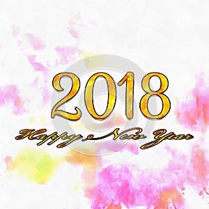 Happy New Year 2018 Numbers Of Years