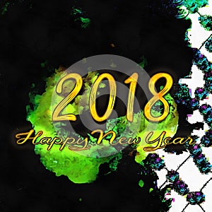 Happy New Year 2018 Numbers Of Years