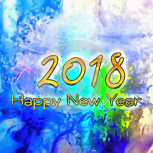 Happy New Year 2018 Numbers Of Years