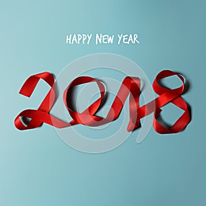 Happy new year 2018 vector illustration