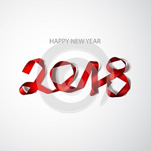 Happy new year 2018 vector illustration