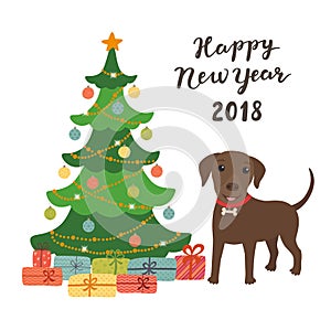 Happy New Year 2018. Year of the dog.
