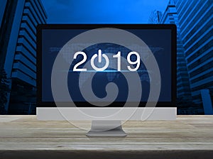 Happy new year 2019 concept, Elements of this image furnished by