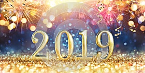 Happy New Year 2019 - Glitter