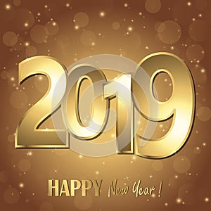 happy new year 2019 greetings background
