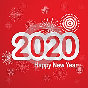 Happy new year 2020 greetings cards