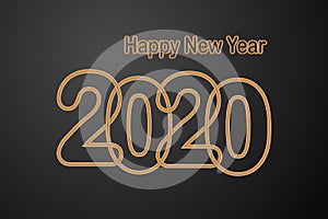 Happy new year 2020 greetings cards