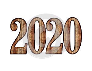 Happy New Year 2020 Text Effect PNG