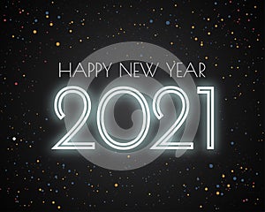 Happy new year 2021. 2021 Greetings card. abstract background.2021 background banner. Vector illustration