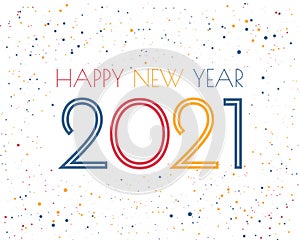 Happy new year 2021. 2021 Greetings card. abstract background.2021 background banner. Vector illustration