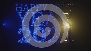 HAPPY NEW YEAR 2021 animated glitter text