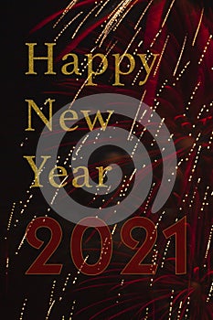 Happy new year 2021 background with text