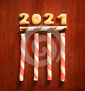 Happy new year 2021 concept