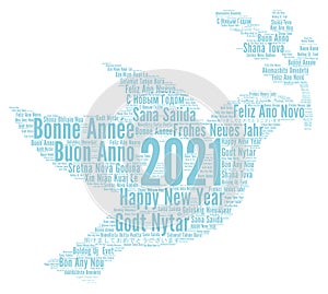 Happy New Year 2021 in different languages