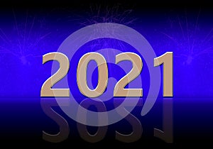 Happy New Year 2021 fireworks