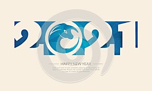 Happy new year 2021. Greetings card. abstract background. Vector illustration