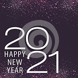 Happy New Year 2021. Symbol of Happy New Year